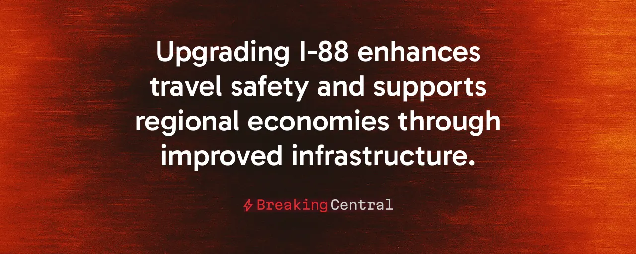 Upgrading I-88 enhances travel safety and supports regional economies through improved infrastructure.