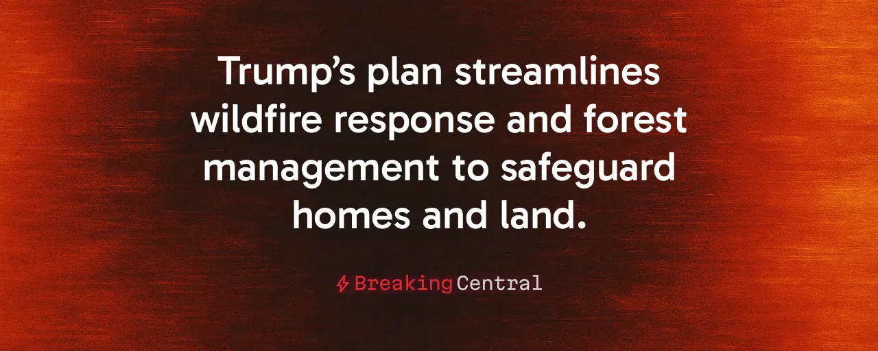 Trump’s plan streamlines wildfire response and forest management to safeguard homes and land.