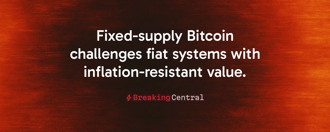 Fixed-supply Bitcoin challenges fiat systems with inflation-resistant value.